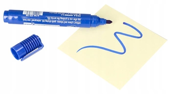 Marker permanentny niebieski wodoodporny okrągły