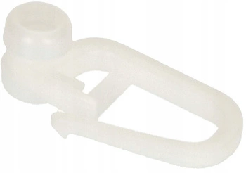 Agrafka haczyk plastikowy do szyny firan zestaw 100 szt.