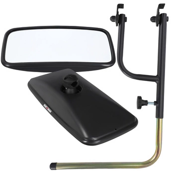 Lusterko na gałkę ze wspornikiem uniwersalnym do ciągnika 38x19 cm