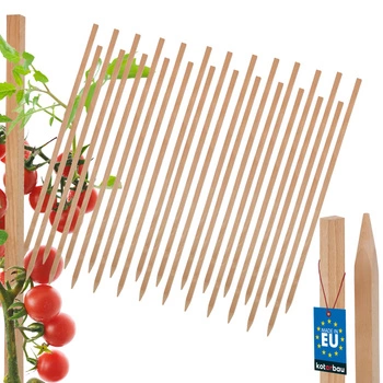 Paliki drewniane do pomidorów warzyw podpory ogrodowe 60 cm zestaw 25 szt.