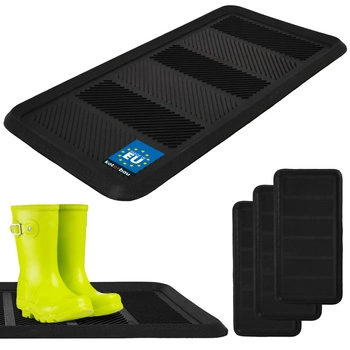 Podstawka na mokre buty czarna 40x80 cm zestaw 3 szt.