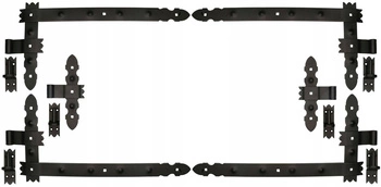 Zawias pasowy kątowy 800 garażowy narożny okiennic