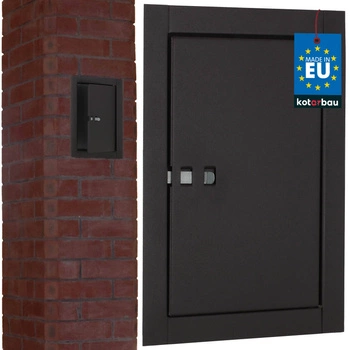 Drzwiczki rewizyjne kominowe 13x21cm brązowe stal