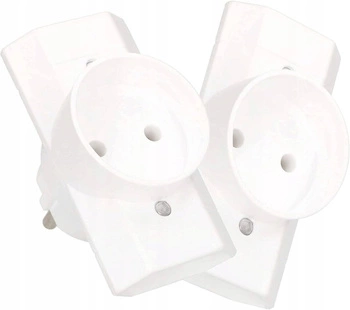 Rozgałęźnik 3 gniazda wtyczkowy złodziejka b/u - 2 szt.