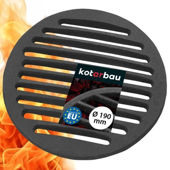 Ruszt żeliwny okrągły do pieca pieców piecowy 190