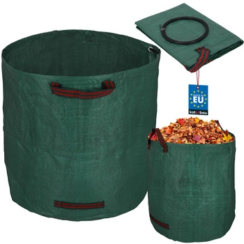 Kosz ogrodowy torba na liście trawę okrągły składany 270 l