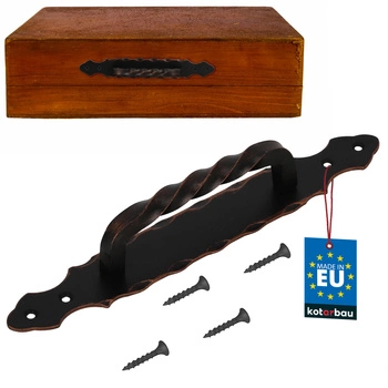 Antaba uchwyt pochwyt drzwi kuty czarna miedź 290 mm