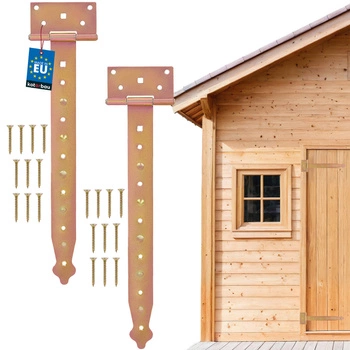 Zawias altanowy budowlany żółty 350 mm zestaw 2 szt.