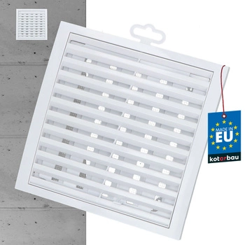 Kratka wentylacyjna zamykana z siatką 200x200mm