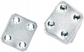 Łącznik płaski 34x30 mm meblowy prosty - 50 szt.