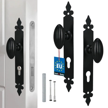 Gałko-gałka pochwyt do furtki bramki 72 mm na wkładkę