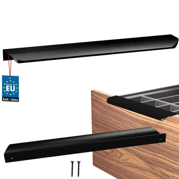 Uchwyt meblowy aluminium czarny mat 256/276 mm