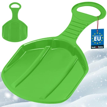 Jabłuszko ślizgacz zielony do zjeżdżania śniegu sanki