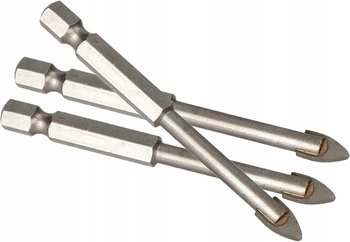 Wiertło frez 8mm szkła płytek gresu ceramiki - 3 szt.