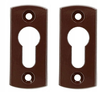 Szyld na wkładkę drzwiowy drzwi furtki bramki - 2 szt. - Kolor brązowy
