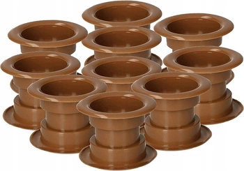 Tuleja do drzwi tulejka drzwiowa wentylacyjna - 10 szt. - Kolor ciemny beż