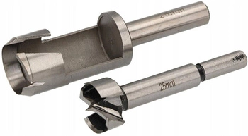 Zestaw wierteł frezujących 25mm do drewna czopowe