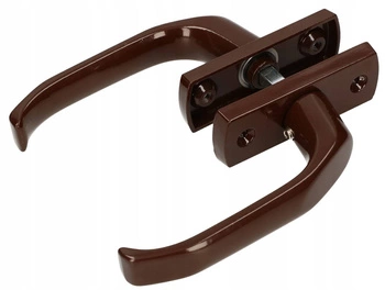 Klamka drzwiowa komplet 125 drzwi furtki bramy  2 szt. - Kolor brązowy