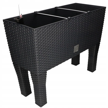 Doniczka balkonowa skrzynka donica 60 na nogach - Kolor antracyt