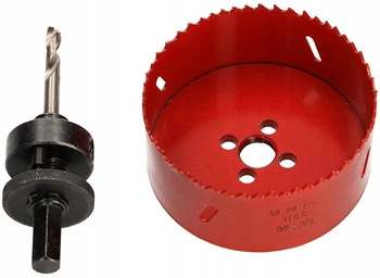 Otwornica bimetalowa 92mm koronka wietrło adapter