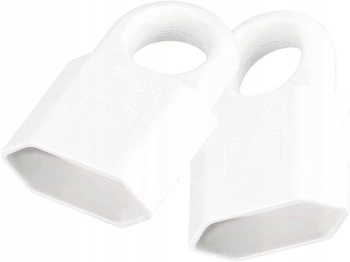 Gniazdo przenośne z uchwytem rozbieralne b/u - 2 szt. - Kolor biały