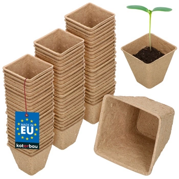 Doniczki torfowe 5 cm na rozsady sadzonki - 72 szt.
