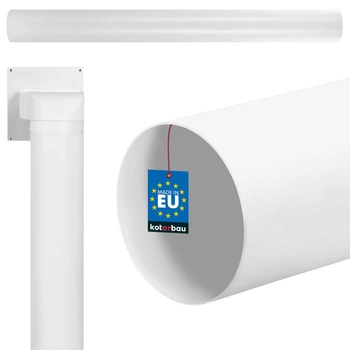 Kanał wentylacyjny okrągły rura pvc biały 150 cm fi 150 mm