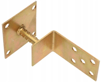 Podstawa słupa przykręcana1110x60 mm wspornik kotwa połówka typ l
