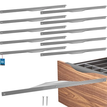 Uchwyt meblowy aluminium srebrny 416/436 mm zestaw 10 szt