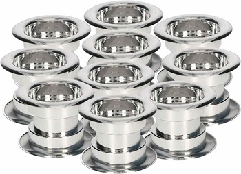 Tuleja do drzwi tulejka drzwiowa wentylacyjna - 10 szt. - Kolor chrom