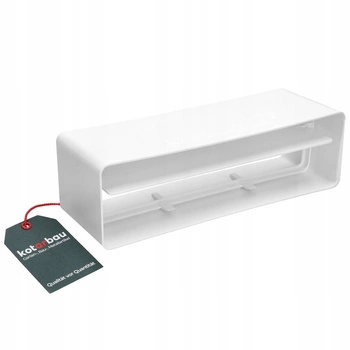 Zawór zwrotny biały złączka łącznik kanału 204x60