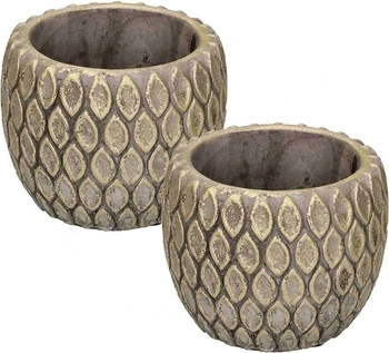 Doniczka osłonka ceramiczna na kwiaty ø7 cm - 2 szt.