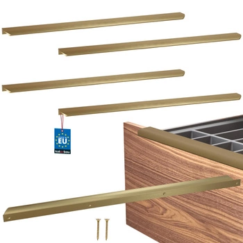 Uchwyt meblowy aluminium złoty mat 540/560 mm zestaw 4 szt