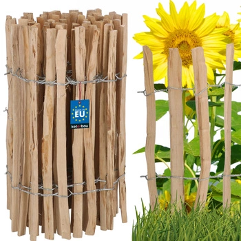 Płotek leszczynowy ogrodzenie obrzeże palisada łupanka 60 cm