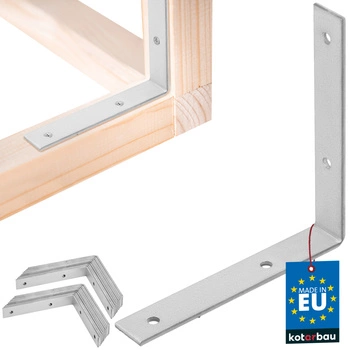 Kątownik ciesielski nierdzewny ocynkowany 125x125x20 mm zestaw 25 szt