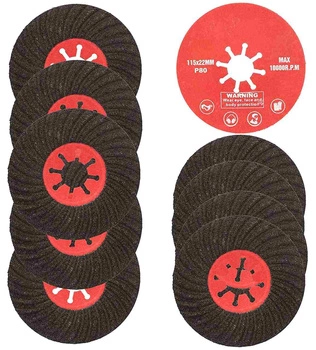 Dysk tarcza szlifierki krążek ścierny 80 gres - 10 szt.