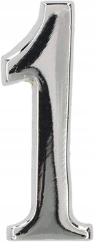 Cyfra na dom "1" numer domu na drzwi 5 cm chrom