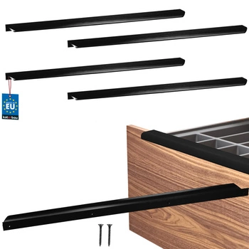 Uchwyt meblowy aluminium czarny mat 480/500 mm zestaw 4 szt