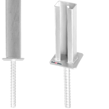 Podstawa słupa do słupka panelowego do wmurowania 60x40 mm