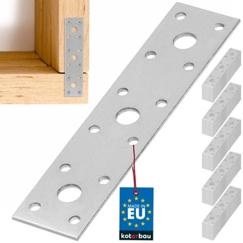 Płytka perforowana ocynkowana 150x35 mm zestaw 50 szt.