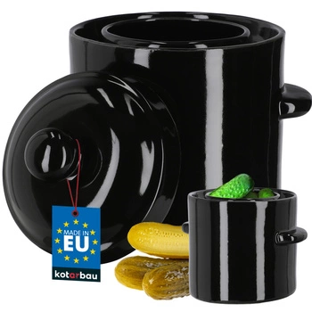 Beczka kamionkowa garnek hermetyczny z pokrywką do kiszenia kapusty 1,8 l