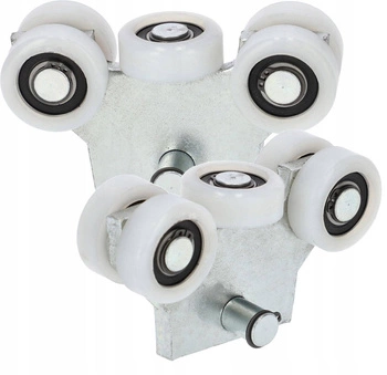 Wózek 43mm do bram drzwi przesuwnych 5 rolek - 2 szt.