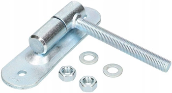 Zawias bramowy regulowany z kulką ø27 m16 przykręcany