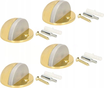 Odbojnik przykręcany odbój do drzwi stoper 45 mm - 4 szt. - Kolor złoty