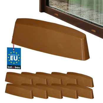 Zaślepka odwodnień do okien PCV dąb 45 mm zestaw 10 szt