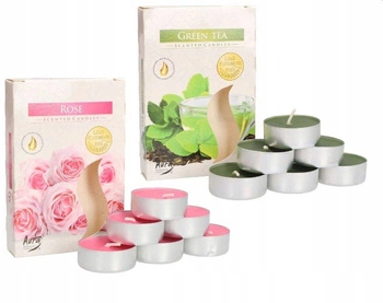 Zestaw tealight podgrzewacze świeczki zapachowe wkłady - 12 szt.