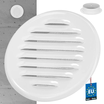 Kratka wentylacyjna stal nierdzewna okrągła siatka fi 100 mm