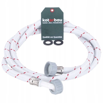 Wąż dopływowy w oplocie pralki zmywarki 2.0 m 3/4'