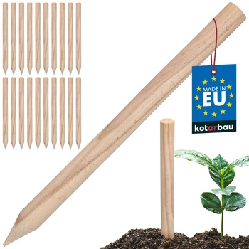 Paliki drewniane bukowe geodezyjne do warzyw drzewek 40 cm zestaw 20 szt.