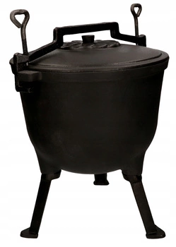 Kociołek żeliwny garnek 15l kocioł myśliwski ognisko